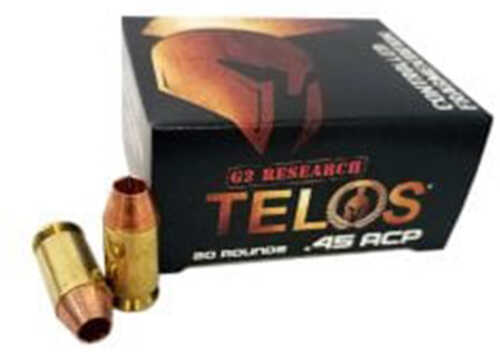G2 Research TELOS 45 ACP Solid Copper 160 Grain 920 fps 20 Rounds